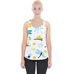 Busy Dragonflies Piece Up Tank Top by Bigfootshirtshop