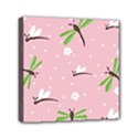 Dragonfly And White Flowers Pattern Canvas Travel Bag View1