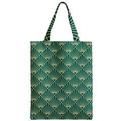 green fan  Zipper Classic Tote Bag