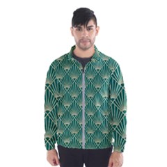 Green Fan  Wind Breaker (men) by NouveauDesign