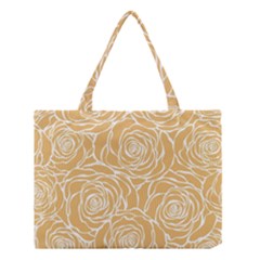 Yellow Peonines Medium Tote Bag by NouveauDesign