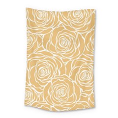 Yellow Peonines Small Tapestry by NouveauDesign