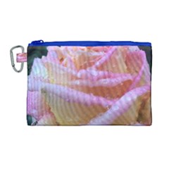 Rose Bag Canvas Cosmetic Bag (large) by Rooboo