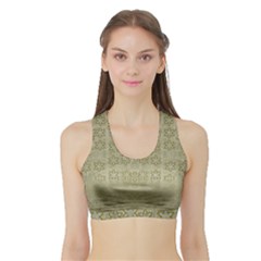 Shooting Stars Over The Sea Of Calm Sports Bra With Border by pepitasart