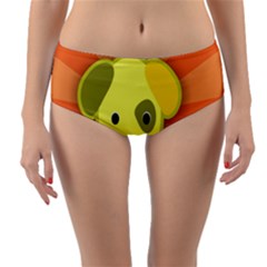 Adoption Animal Bark Boarding Reversible Mid-Waist Bikini Bottoms