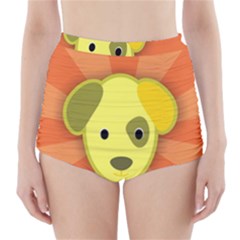 Adoption Animal Bark Boarding High-Waisted Bikini Bottoms