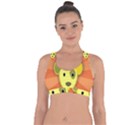 Adoption Animal Bark Boarding Cross String Back Sports Bra View1