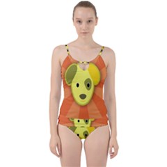 Adoption Animal Bark Boarding Cut Out Top Tankini Set