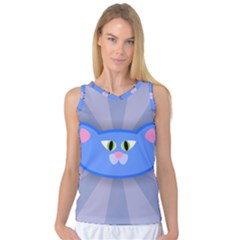 Advertise Animal Boarding Cat Women s Basketball Tank Top by Celenk