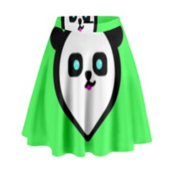 Panda Bear High Waist Skirt by Celenk