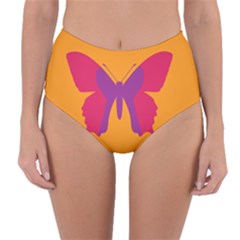 Butterfly Wings Insect Nature Reversible High-waist Bikini Bottoms by Celenk