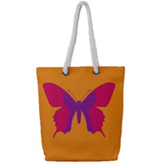 Butterfly Wings Insect Nature Full Print Rope Handle Tote (small)