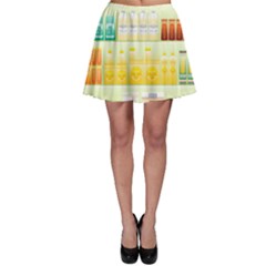 Supermarket Shelf Coffee Tea Grains Skater Skirt by Celenk