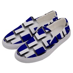 Facebook Social Media Network Blue Men s Canvas Slip Ons by Celenk