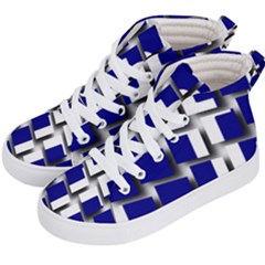 Facebook Social Media Network Blue Kid s Hi-top Skate Sneakers by Celenk