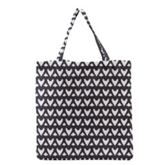 Heart Black Chain White Grocery Tote Bag