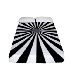 Rays Stripes Ray Laser Background Fitted Sheet (full/ Double Size) by Celenk