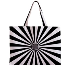 Rays Stripes Ray Laser Background Zipper Mini Tote Bag by Celenk