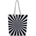 Rays Stripes Ray Laser Background Full Print Rope Handle Tote (Small) View2