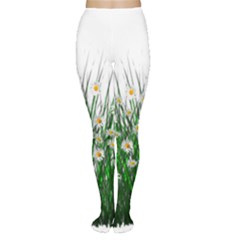 Spring Flowers Grass Meadow Plant Women s Tights