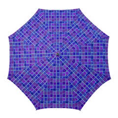 Background Mosaic Purple Blue Golf Umbrellas by Celenk