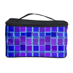 Background Mosaic Purple Blue Cosmetic Storage Case