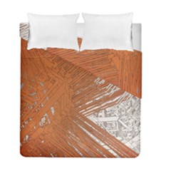 Abstract Lines Background Mess Duvet Cover Double Side (full/ Double Size) by Celenk