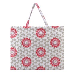 Stamping Pattern Fashion Background Zipper Large Tote Bag by Celenk