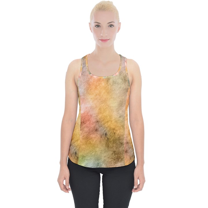 Texture Pattern Background Marbled Piece Up Tank Top