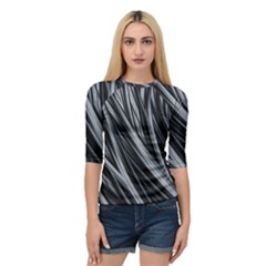 Fractal Mathematics Abstract Quarter Sleeve Raglan Tee