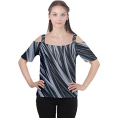 Fractal Mathematics Abstract Cutout Shoulder Tee