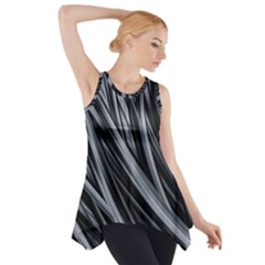 Fractal Mathematics Abstract Side Drop Tank Tunic