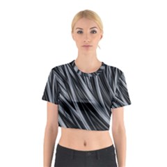 Fractal Mathematics Abstract Cotton Crop Top