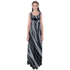 Fractal Mathematics Abstract Empire Waist Maxi Dress