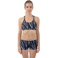 Fractal Mathematics Abstract Back Web Sports Bra Set