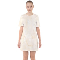 Rock Tile Marble Structure Sixties Short Sleeve Mini Dress by Celenk