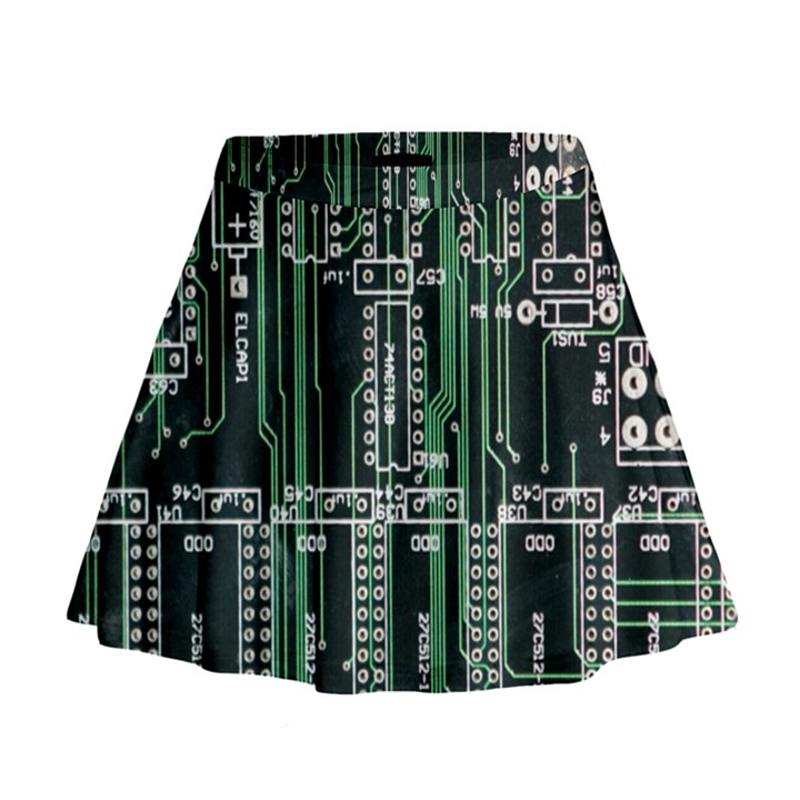 Printed Circuit Board Circuits Mini Flare Skirt