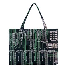 Printed Circuit Board Circuits Medium Tote Bag by Celenk