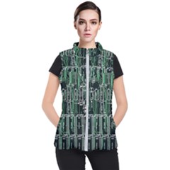 Printed Circuit Board Circuits Women s Puffer Vest by Celenk