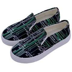 Printed Circuit Board Circuits Kids  Canvas Slip Ons