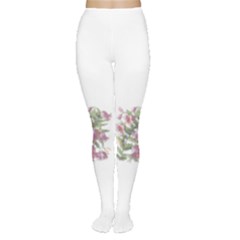 Rose Flowers Campanula Bellflower Women s Tights