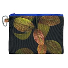 Autumn Leaves Foliage Canvas Cosmetic Bag (xl) by Celenk