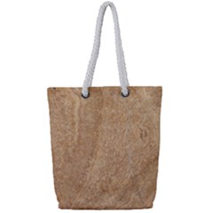 Rock Tile Marble Structure Full Print Rope Handle Tote (small) by Celenk