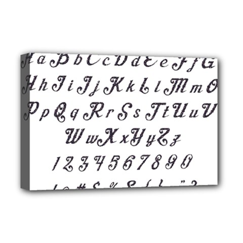 Font Lettering Alphabet Writing Deluxe Canvas 18  X 12   by Celenk