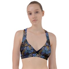 Multi Color Tile Twirl Octagon Sweetheart Sports Bra by Celenk