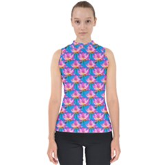 Seamless Flower Pattern Colorful Shell Top