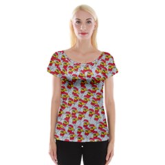 Chickens Animals Cruelty To Animals Cap Sleeve Tops by Celenk
