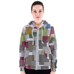 Decor Painting Design Texture Women s Zipper Hoodie