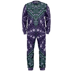 Star And Flower Mandala In Wonderful Colors Onepiece Jumpsuit (men)  by pepitasart