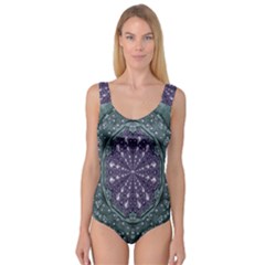 Star And Flower Mandala In Wonderful Colors Princess Tank Leotard  by pepitasart